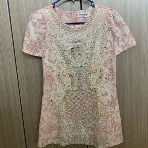 Pink/white Mini Dress